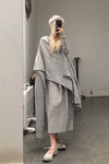 Daniel Andresen Knit Skirt Collection Handmade in Belgium DA-CARDINAL-HUI 1 Virgin wool Grey PDA7